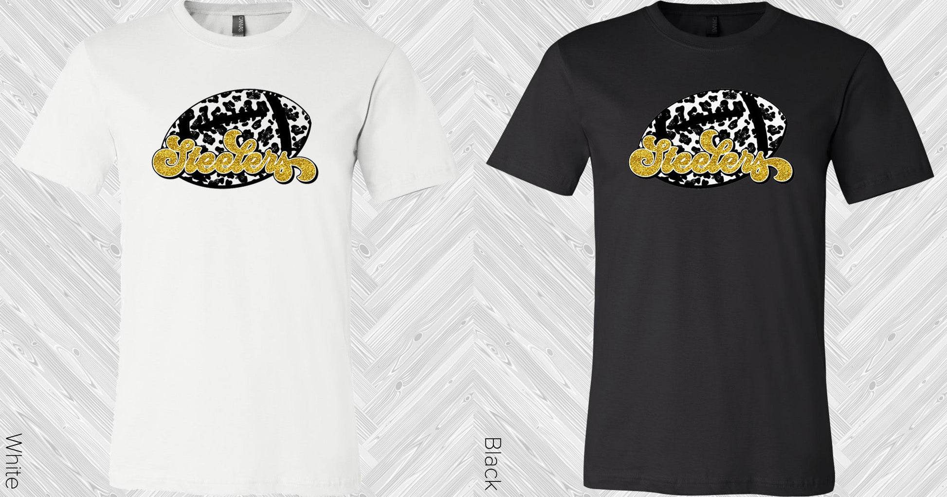 Leopard Football Steelers Graphic Tee (Other Teams Available) Graphic Tee