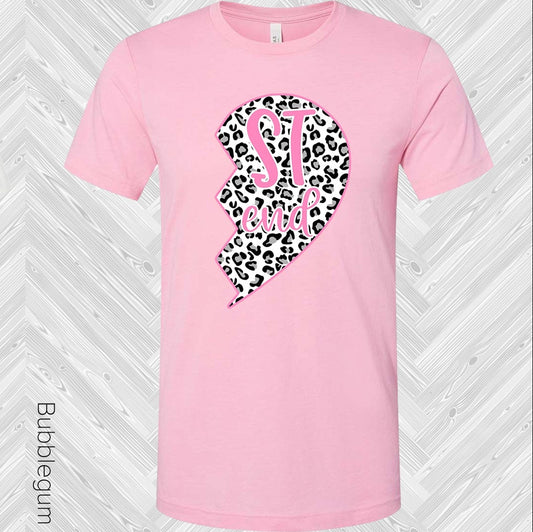 Leopard Heart Best Friend (Right Shirt In Photo) Graphic Tee Graphic Tee