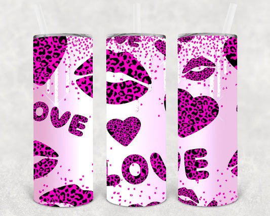 Leopard Love 20 Oz Skinny Tumbler