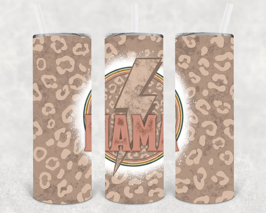Leopard Mama 20 Oz Skinny Tumbler