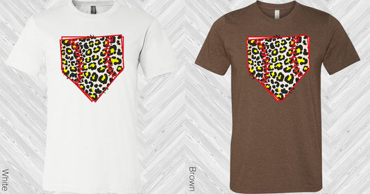Leopard Softball Base Graphic Tee Graphic Tee