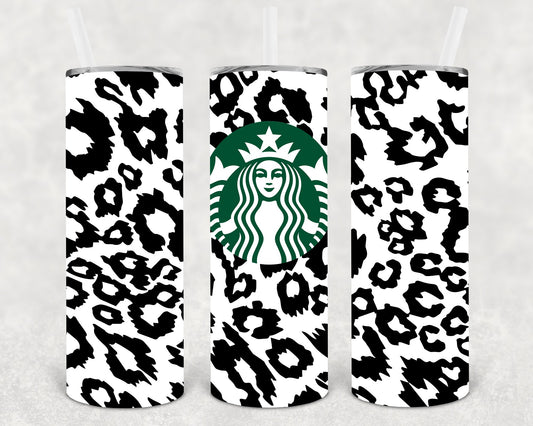 Leopard Starbucks 20 Oz Skinny Tumbler