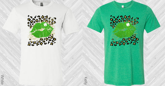 Leopard And Lips Graphic Tee Graphic Tee
