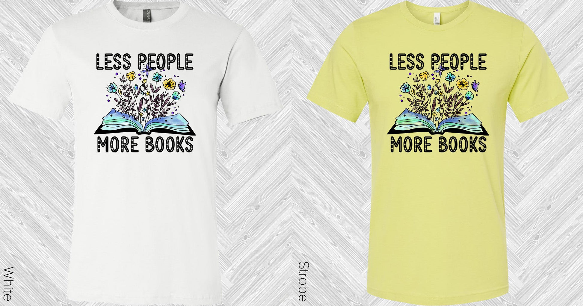 Less People More Books Graphic Tee Graphic Tee