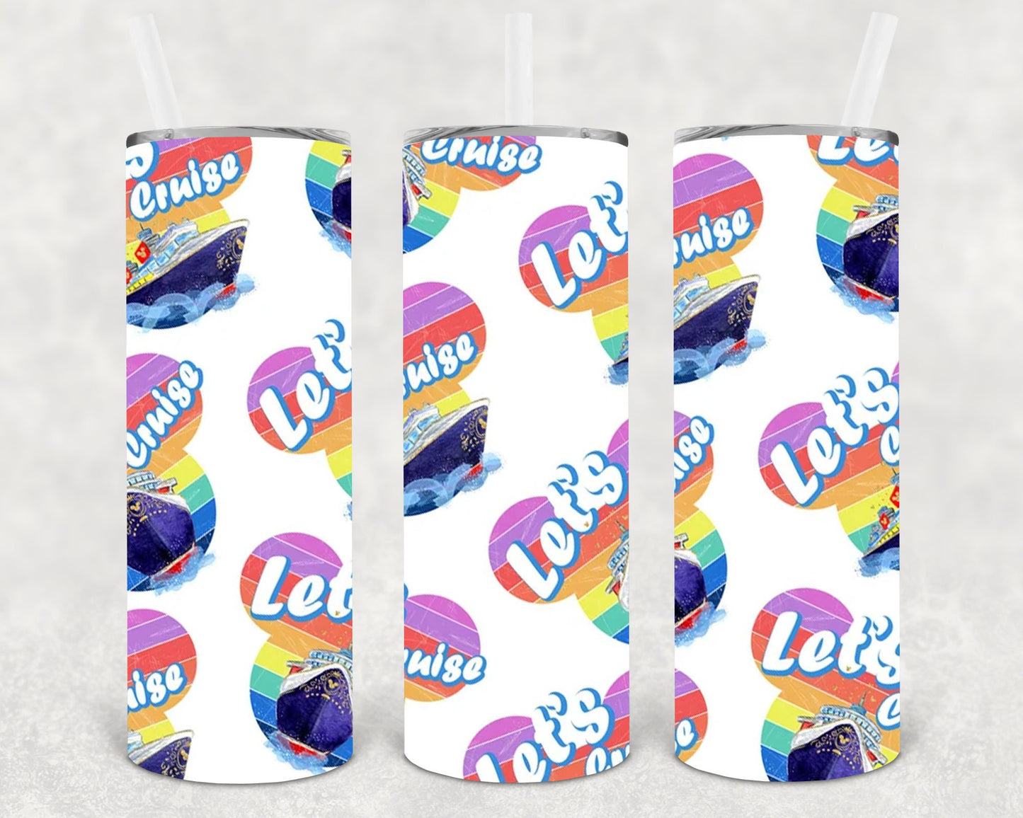 Lets Cruise 20 Oz Skinny Tumbler