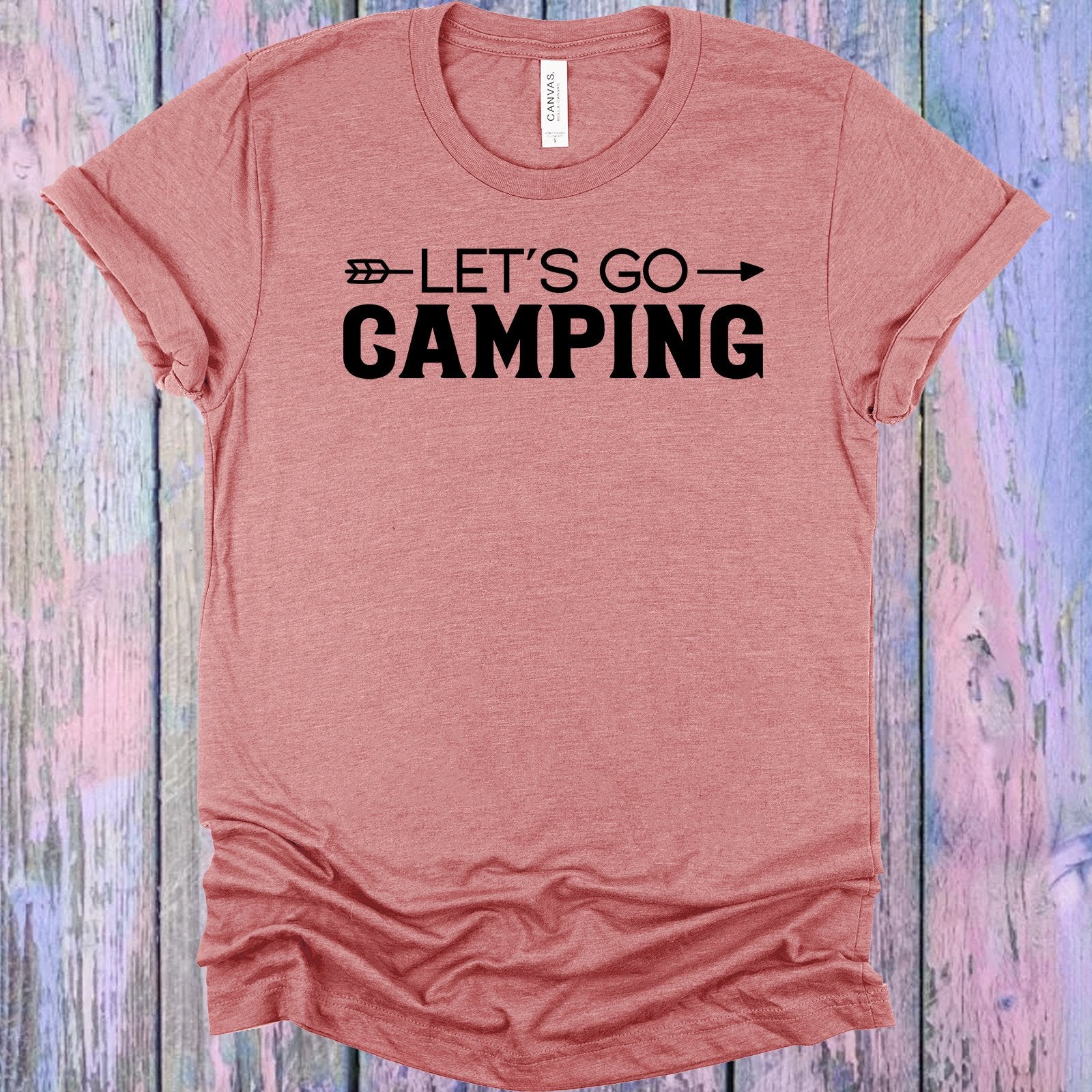Lets Go Camping Graphic Tee Graphic Tee