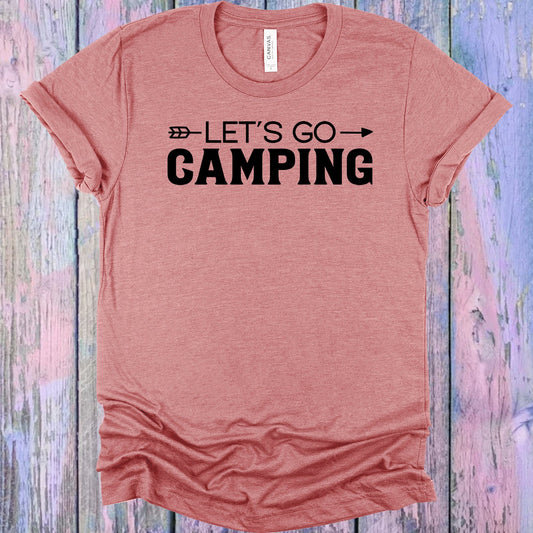 Lets Go Camping Graphic Tee Graphic Tee