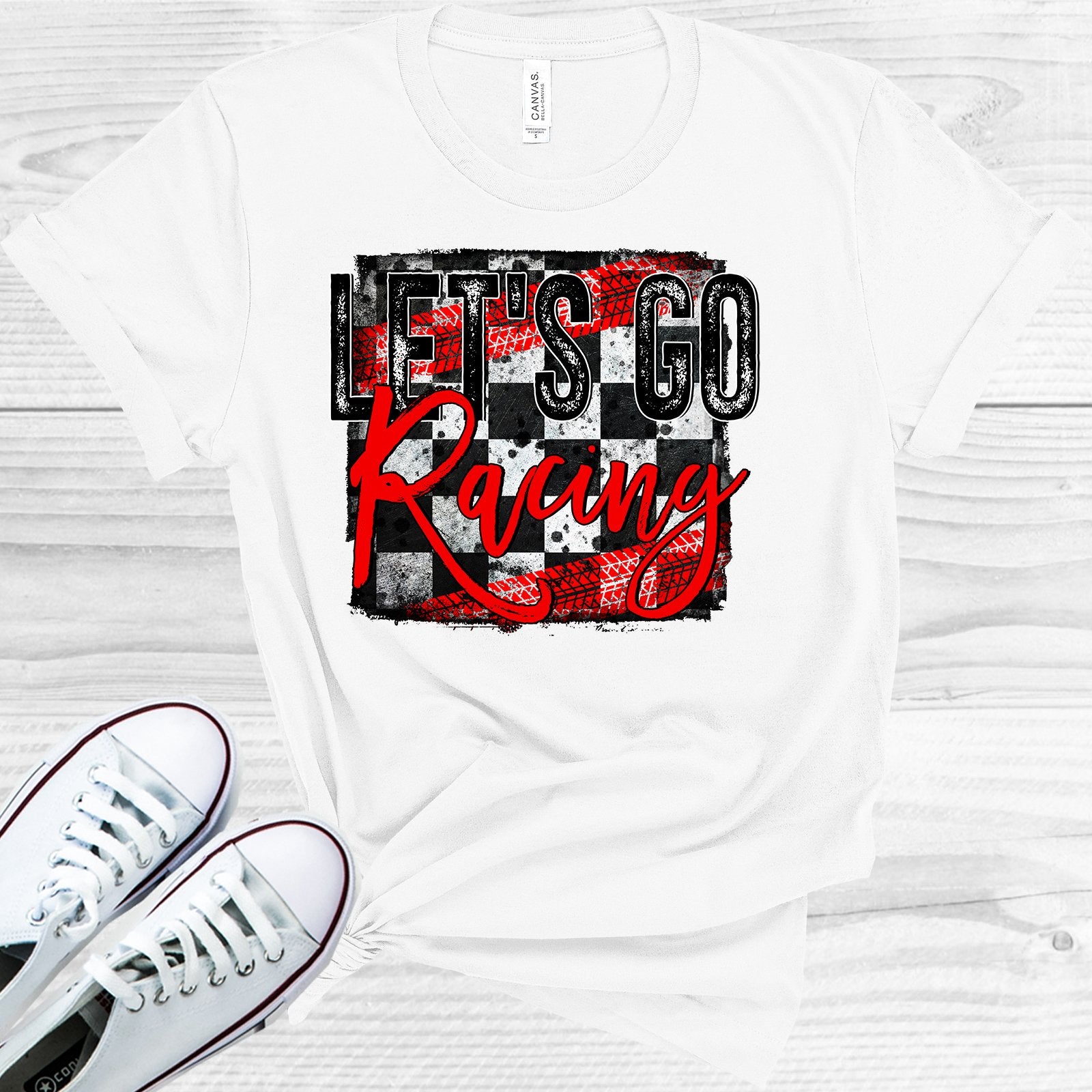 Lets Go Racing Graphic Tee Graphic Tee