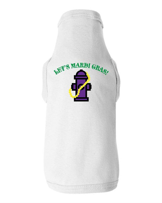 Lets Mardi Gras Dog Shirt