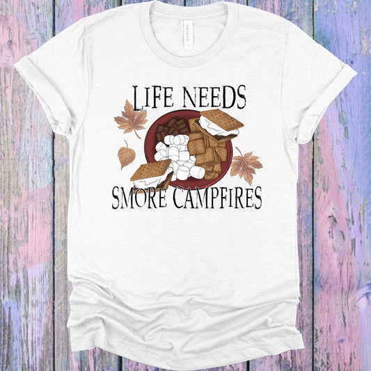 Life Needs Smore Campfires Graphic Tee Graphic Tee