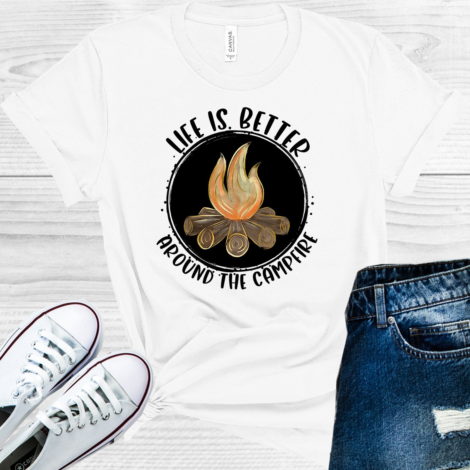 Life Is Better Around The Campfire Graphic Tee Graphic Tee