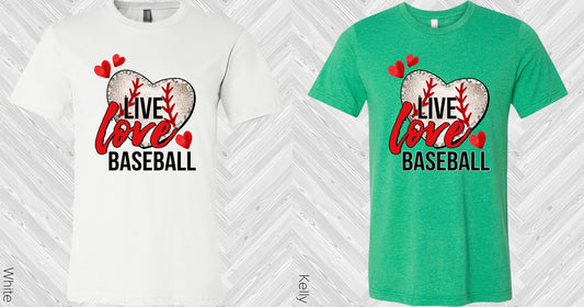 Live Love Baseball Graphic Tee Graphic Tee