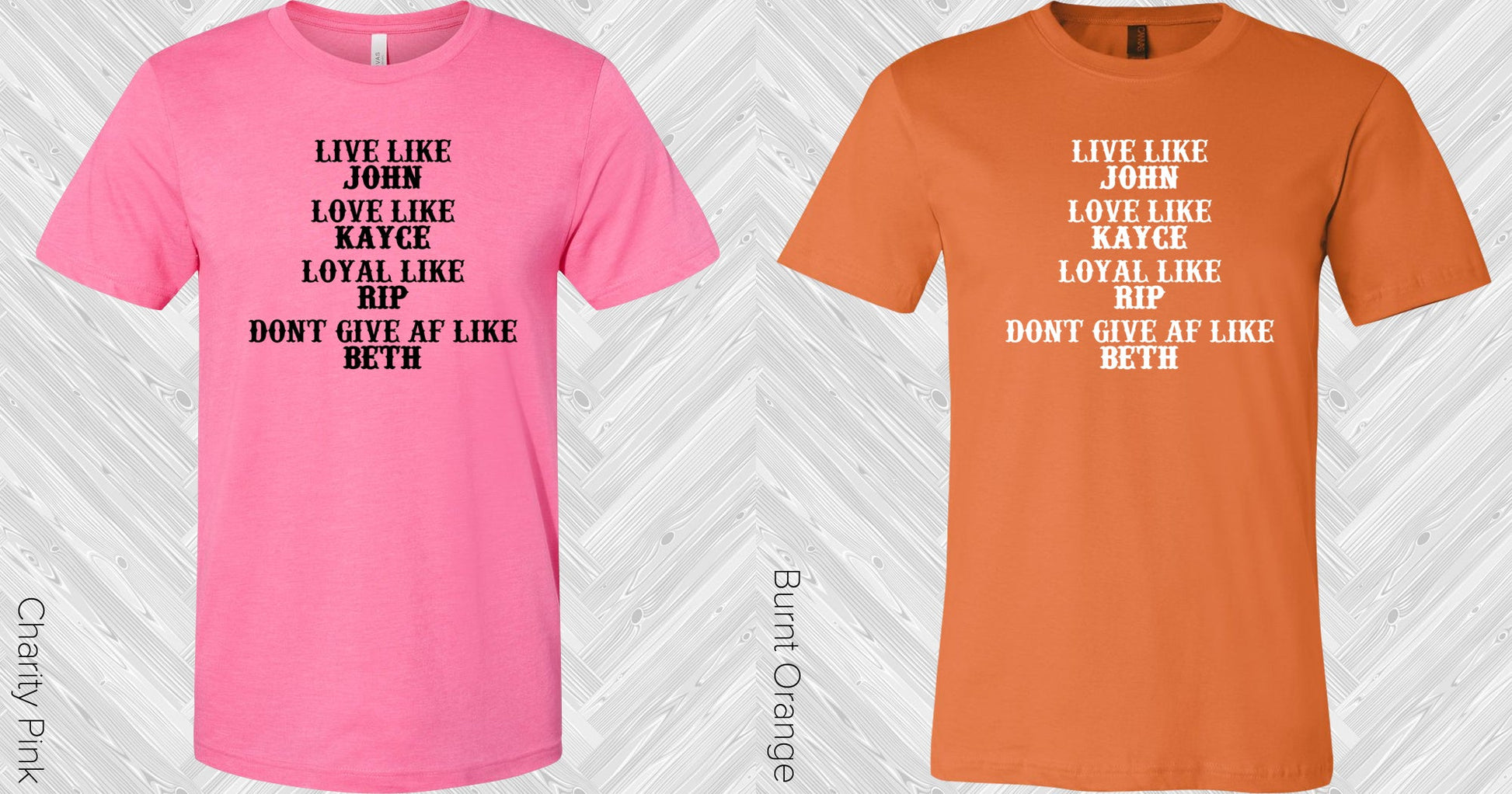 Yellowstone: Live Love Loyal Dont Give Af Graphic Tee Graphic Tee