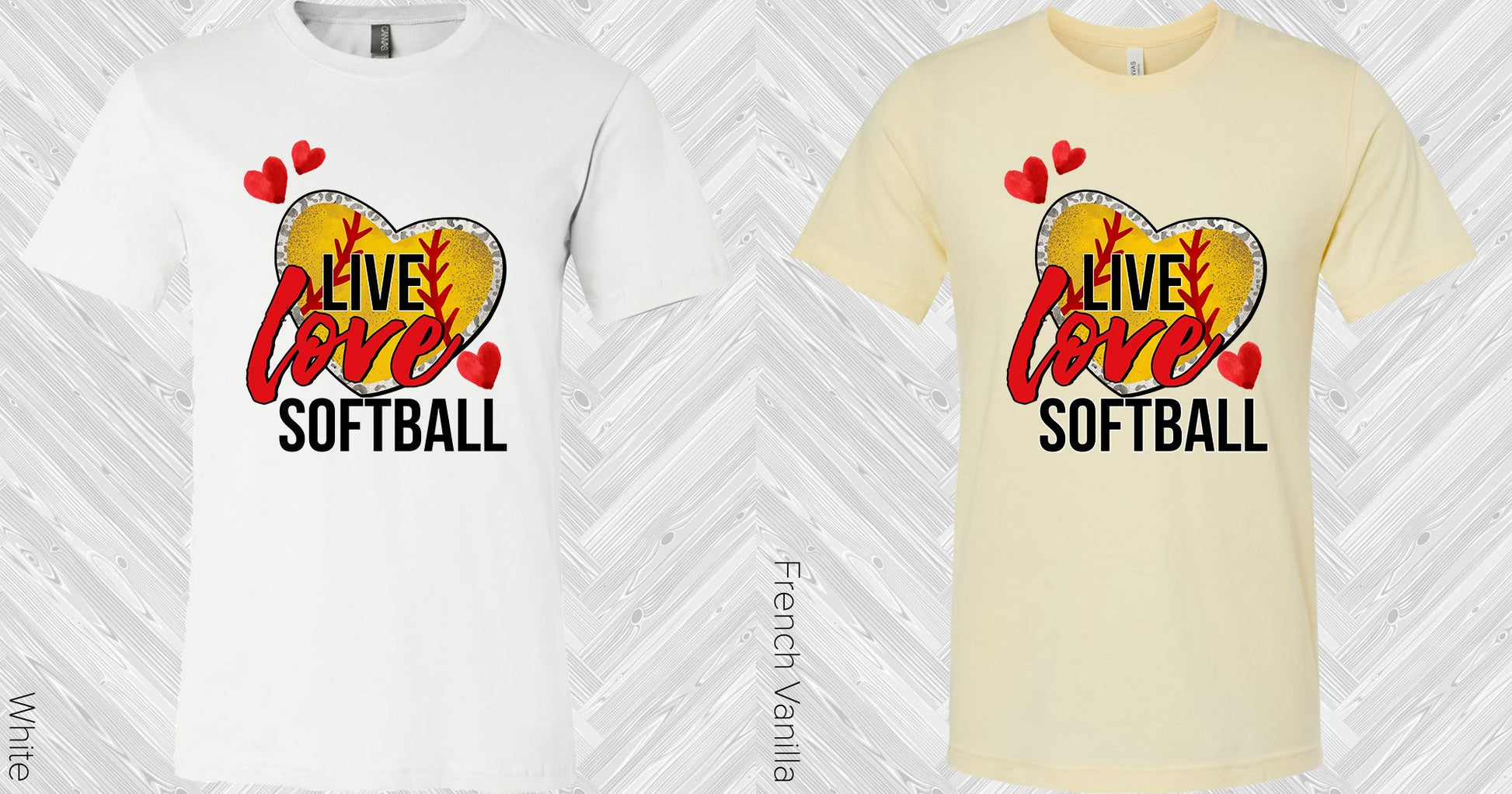 Live Love Softball Graphic Tee Graphic Tee