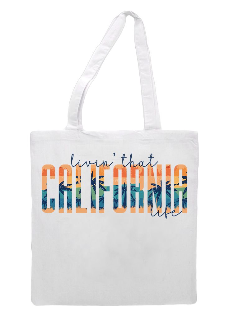 Livin That California Life Grocery Tote Bag