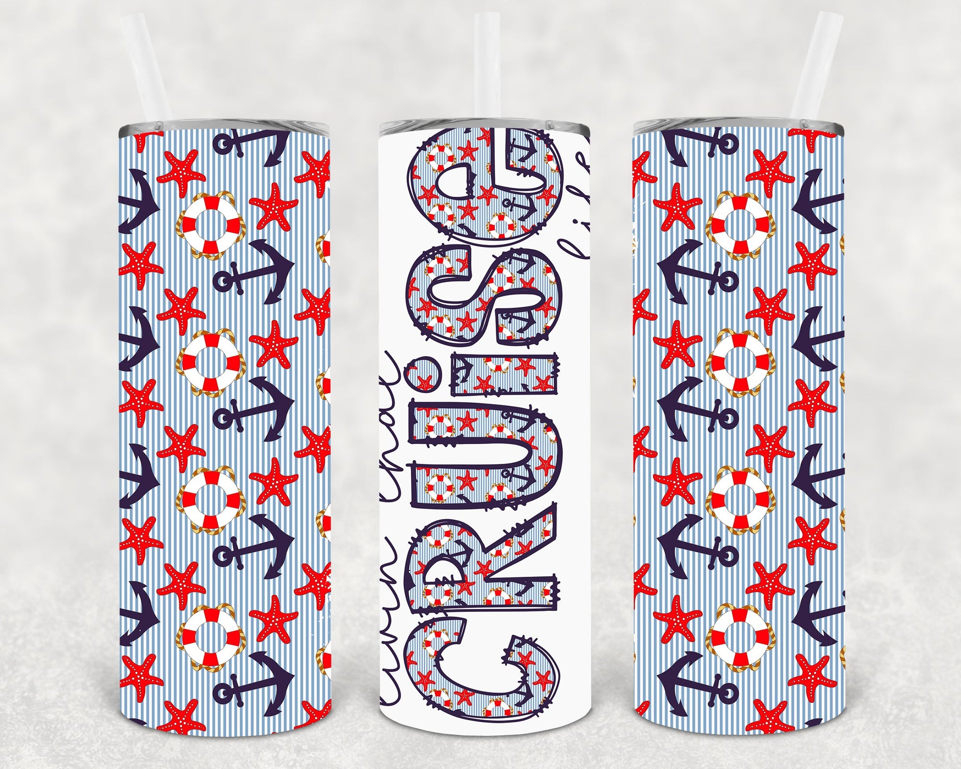 Livin That Cruise Life 20 Oz Skinny Tumbler