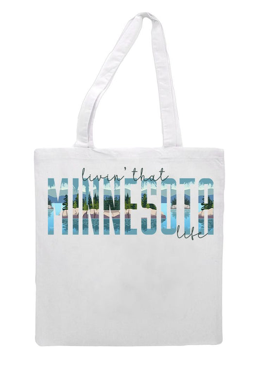 Livin That Minnesota Life Grocery Tote Bag