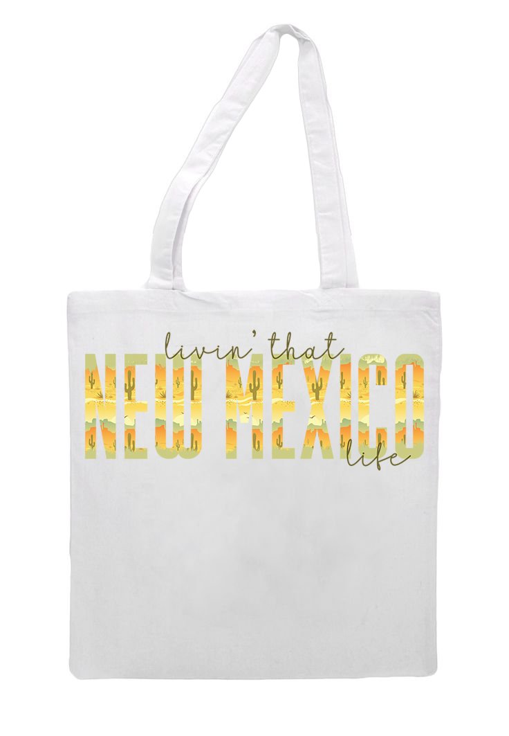 Livin That New Mexico Life Grocery Tote Bag