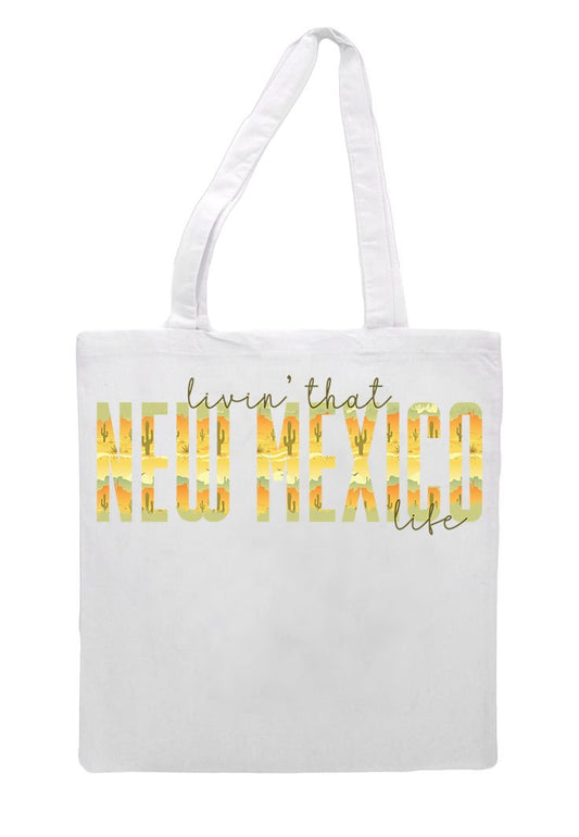 Livin That New Mexico Life Grocery Tote Bag