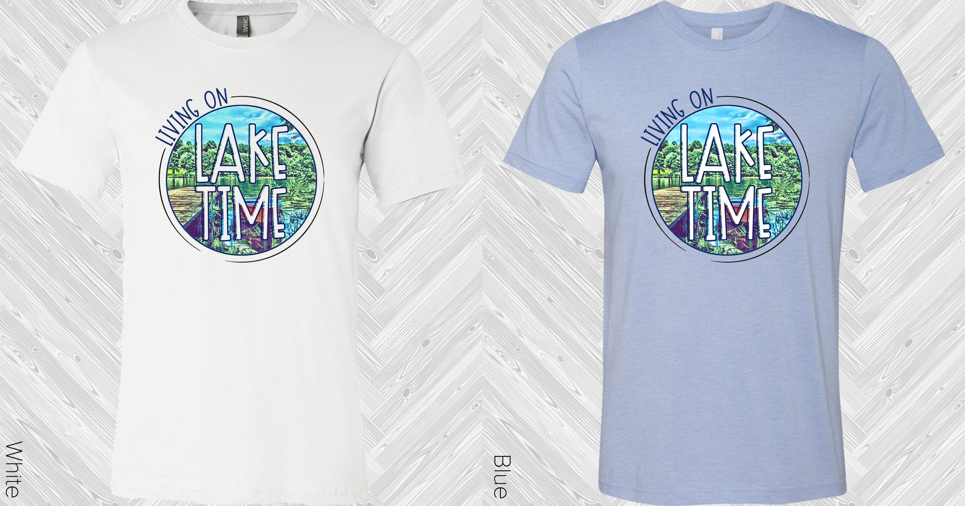 Living On Lake Time Graphic Tee Graphic Tee