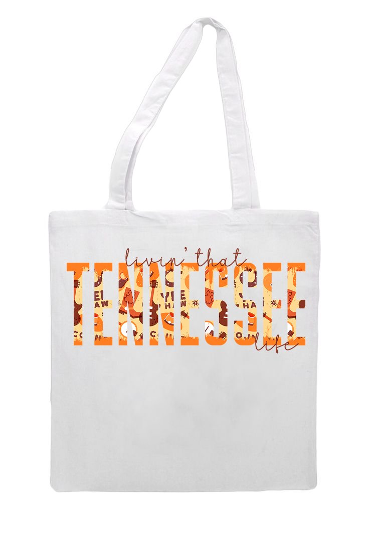 Livin That Tennessee Life Grocery Tote Bag