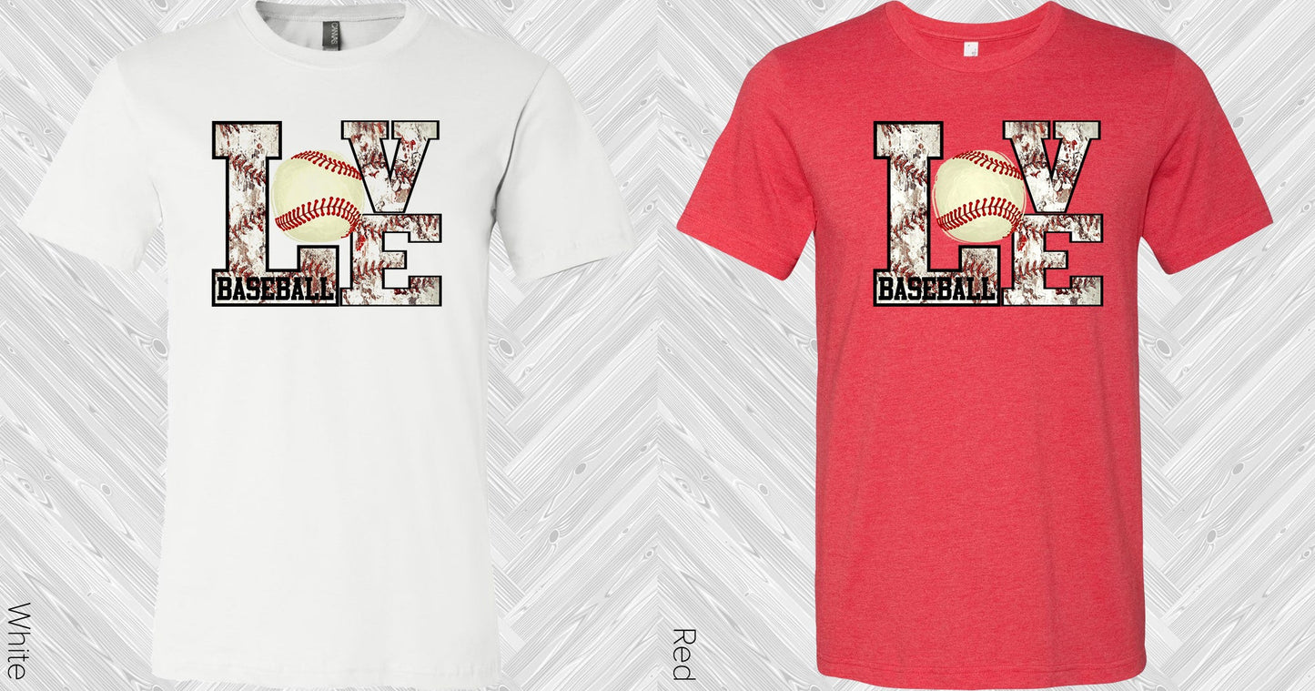 Love Baseball Graphic Tee Graphic Tee
