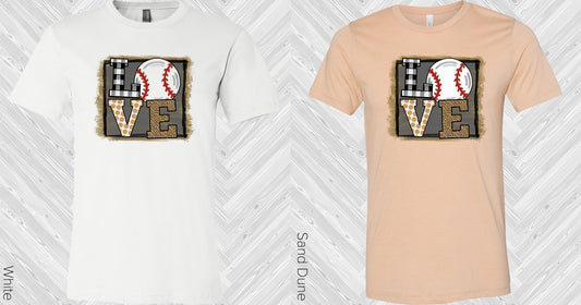 Love Baseball Graphic Tee Graphic Tee
