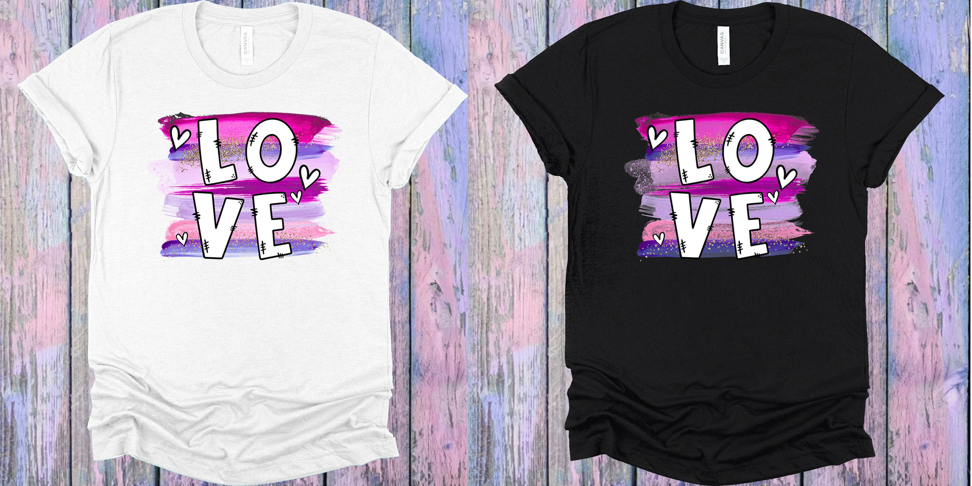 Love Brush Strokes Graphic Tee Graphic Tee