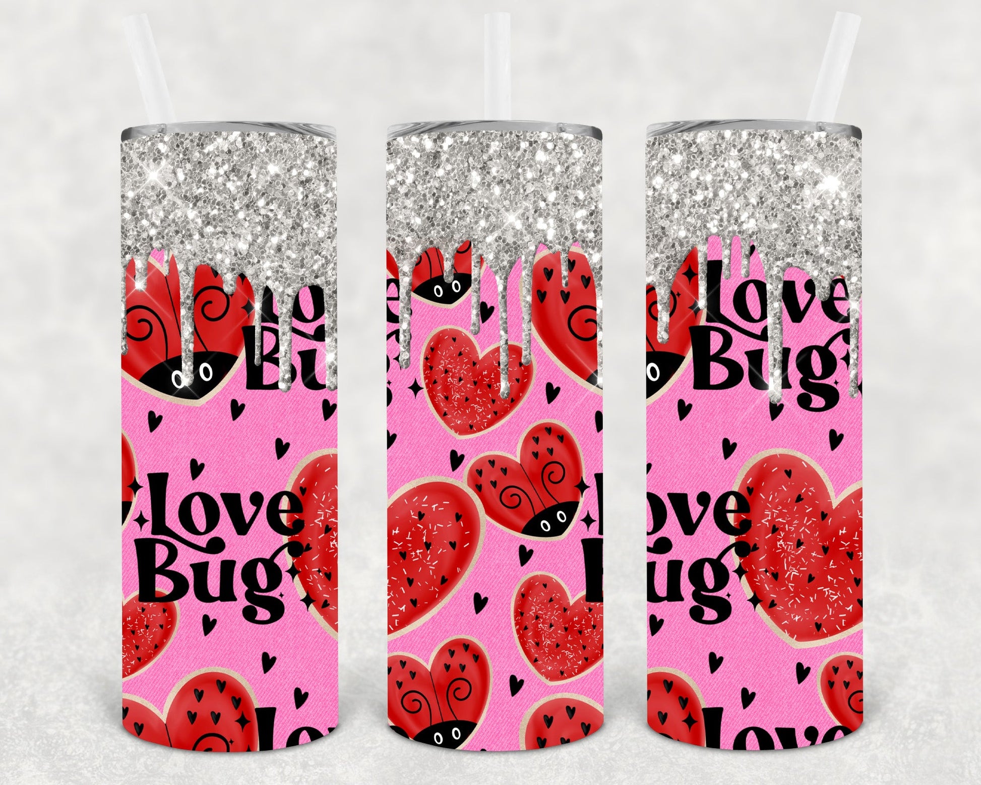 Love Bug 20 Oz Skinny Tumbler