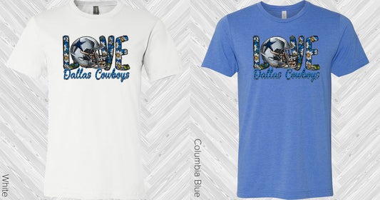 Love Dallas Cowboys Graphic Tee Graphic Tee