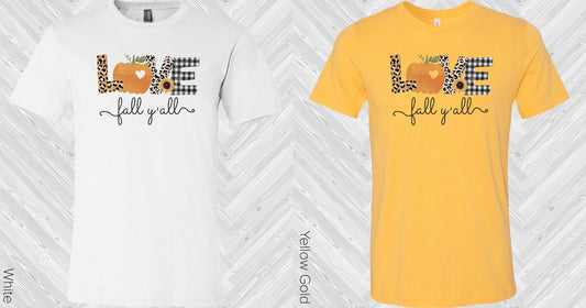 Love Fall Yall Graphic Tee Graphic Tee