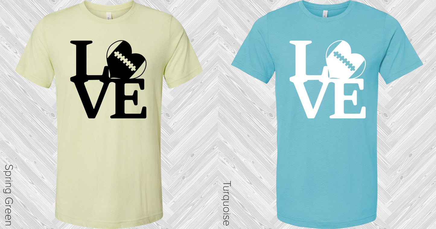 Love Football Graphic Tee Graphic Tee