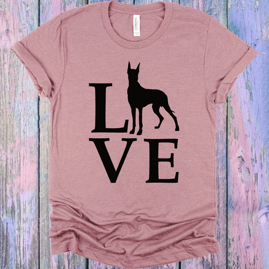 Love Great Dane Graphic Tee Graphic Tee
