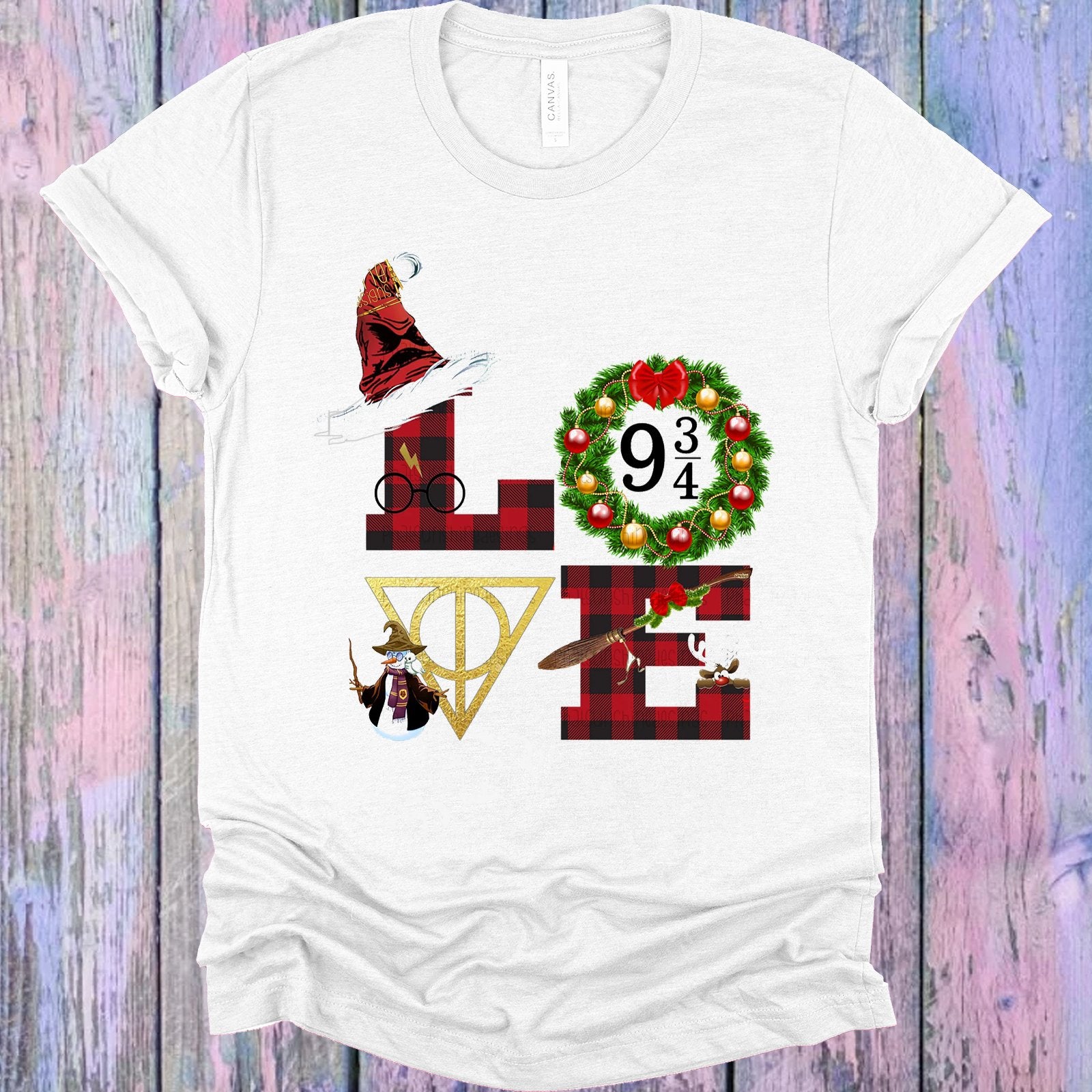 Love Harry Potter Christmas Graphic Tee Graphic Tee