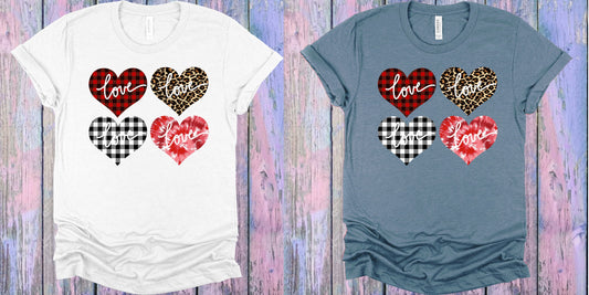 Love Hearts Graphic Tee Graphic Tee