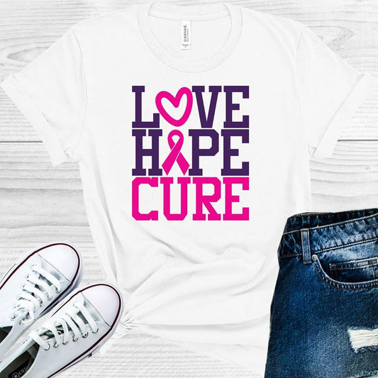 Love Hope Cure Graphic Tee Graphic Tee