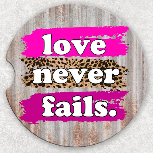 Car Coaster Set - Love Never Fails