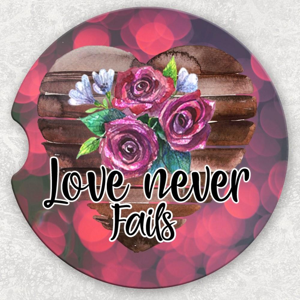 Car Coaster Set - Love Never Fails (2)