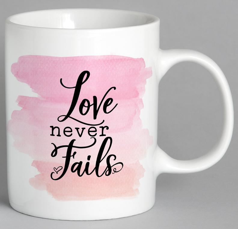 Love Never Fails Mug Coffee