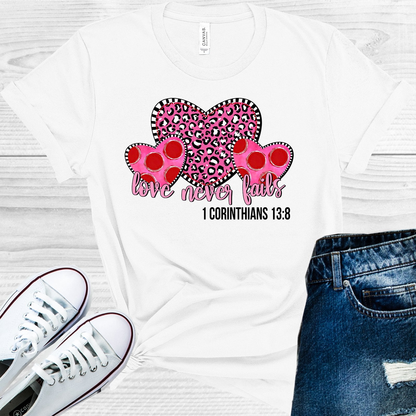 Love Never Fails Graphic Tee Graphic Tee
