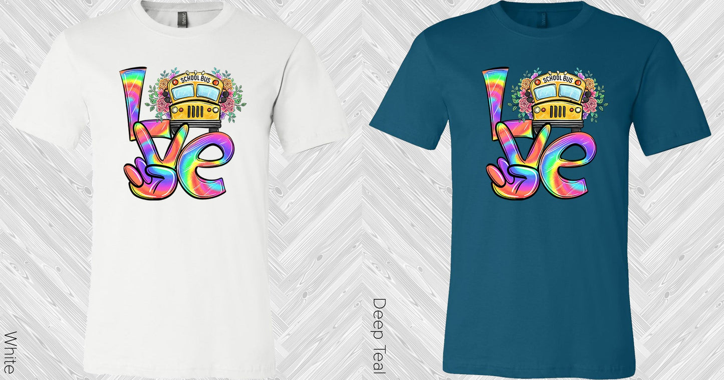 Love School Bus Driver Graphic Tee Graphic Tee