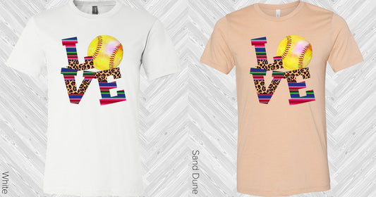 Love Softball Graphic Tee Graphic Tee