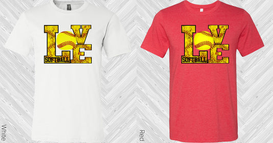 Love Softball Graphic Tee Graphic Tee