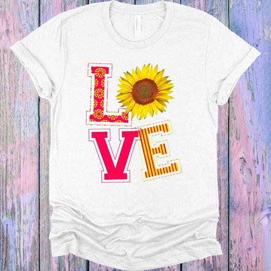 Love Sunflower Graphic Tee Graphic Tee