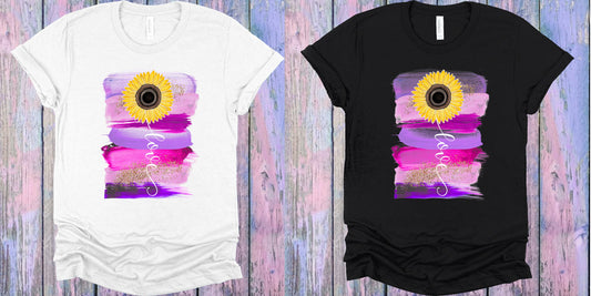 Love Sunflower Graphic Tee Graphic Tee