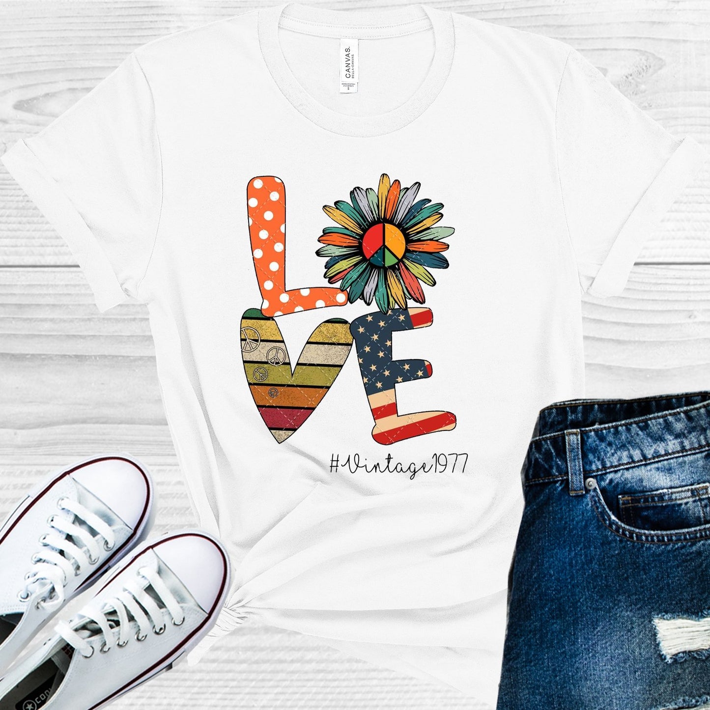 Love Vintage Year Customized Graphic Tee Graphic Tee