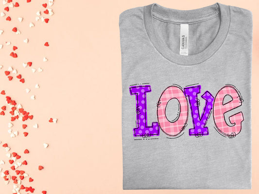 Love Doodle Graphic Tee Graphic Tee