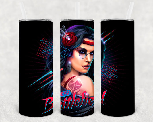 Love Is A Battlefield 20 Oz Skinny Tumbler