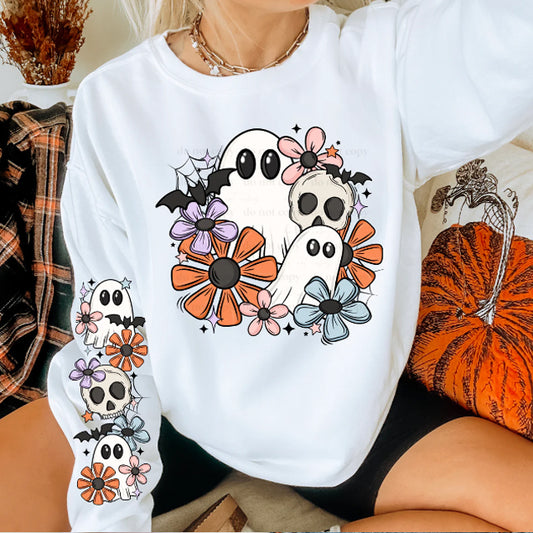 Floral Ghosts Graphic Tee