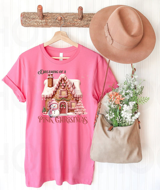 Dreaming of a Pink Christmas Graphic Tee